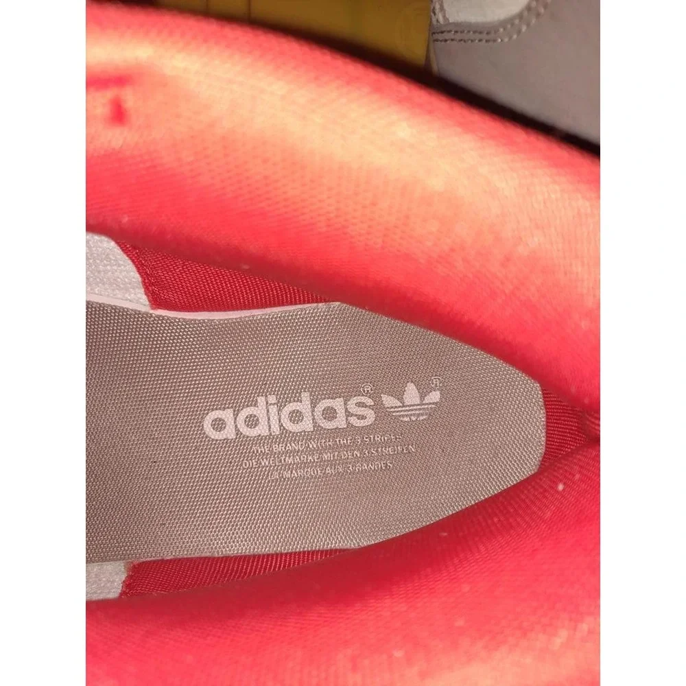 Adidas High Top Sneakers Tan and Orange Size 11 1/2‎